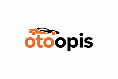 Logo OtoOpis - oto pomarańczowe, autko pół-pół